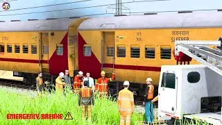 WAP4 ENGINE SWAP UTKRISHT to LHB TRAIN|