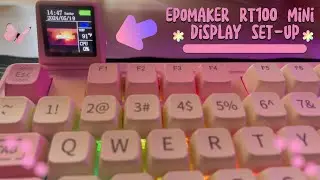 EPOMAKER RT100 DRIVER DOWNLOAD |MINI DISPLAY SET-UP | MECHANICAL KEYBOARD | PINK
