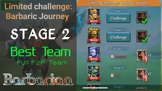 Limited Challenge Barbaric Journey (Barbarian) Stage 1 Best Team | Lords Mobile #lordsmobile #igg