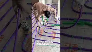 Installing Radiant Floor Heating Satisfying Precision #Construction #Heating #DIY
