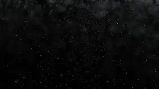 Gentle Falling Snow Black Screen With Smoke Fog Effect In 4k