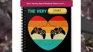 Retro Gaming Spiral Notebook Ruled Line Paper Gamer Gift Gaming Journal Video Game Lover for Husb...