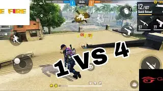 1 VS 4 | FREE FIRE | ALI BABA 444