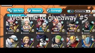 One Piece Bounty Rush Account Giveaway #5 (5 free ex) #opbr #opbrgiveaway