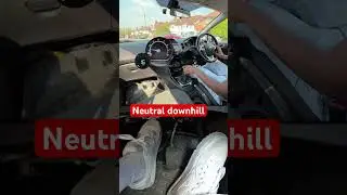 What happens when you use neutral downhill? #manualcar #gears