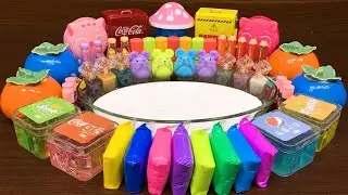 Mixing Random into GLOSSY Slime ! Satisfying Slime Video #331