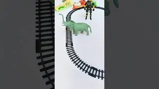 14 kereta api, train hitting the animal | train hits the elephant #shorts