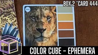Color Cube Inspired Ephemera! Box 2 - Card 444 #colorcubers