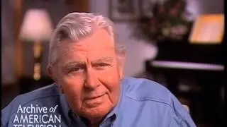 Andy Griffith on working with TV son Ron Howard - EMMYTVLEGENDS.ORG