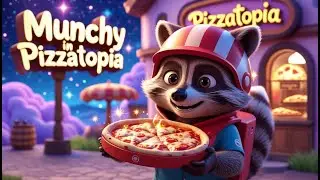 Munchy in Pizzatopia 🦝 🍕 Cozy Bedtime Story for Kids 😴