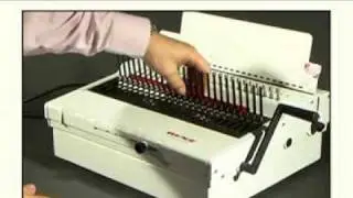 Renz Combi Comfort electric comb binding demonstration