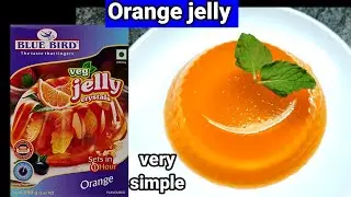 Orange jelly #jelly #bluebirdjelly #summer recipes #agar agar recipe #samayalkurippu #iftar recipes