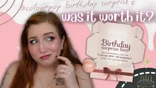Is the ColourPop Birthday Box Worth It?! FULL FACE Try-On!