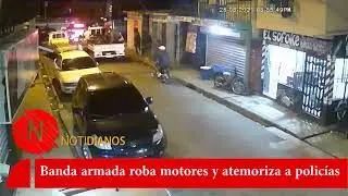 Banda armad4 roba motores en Maquitear&iacute;a y atemoriz4 a polic&iacute;as
