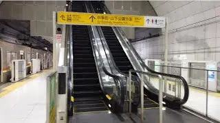 みなとみらい線 元町・中華街駅から横浜駅へ 11X エスカレーター 1X エレベーター