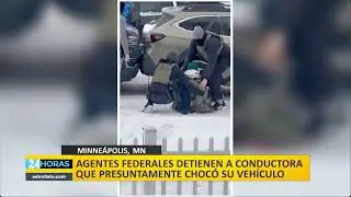 🟨 Arresto de mujer que ICE culpa de chocar su vehículo | 23 de Enero | Noticiero 24 Horas