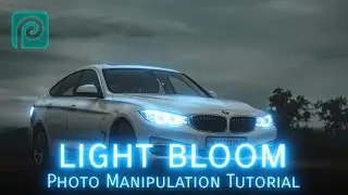 Make Beautiful Light Bloom in Photopea! - Photo Manipulation Tutorial