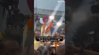 Arshdeep Singh's Heroic Welcome in His Hometown After Winning T20 World Cup 2024! 🎉🇮🇳