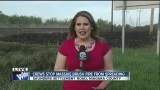 Brush fires pop up in Niagara County Monday afternoon