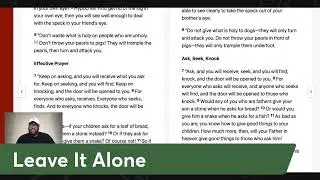 Leave It Alone (replay)
