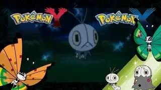Pokemon X and Y Shiny Scatterbug evolutions (Garden and High Plains Vivillon)