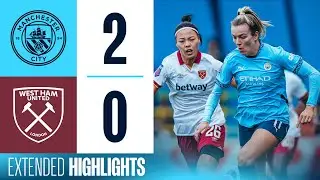 EXTENDED HIGHLIGHTS | MAN CITY 2-0 WEST HAM | City&rsquo;s unbeaten start continues against West Ham | WSL