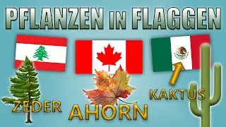 Flaggen mit Pflanzen