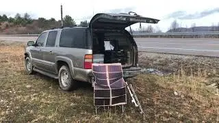 WX4TV in EM87 Showing the Satellite Roving Set-up that KM4IPF Built