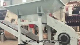 hammer crusher combined with a feeder forms a  efficient crushing unit for continuous operation.