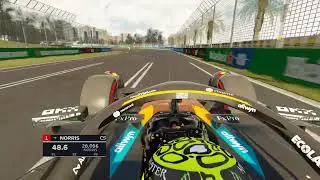 Lando Norris's qualifying session at Albert Park in Assetto Corsa