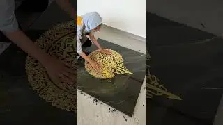 Resin Art with Arabic Calligraphy | Handmade Islamic Home Decor #mumzart #muslimdecor