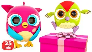 Funny Games with Baby Birds: Peck Peck's Birthday, toy houses & pyramids and more!
