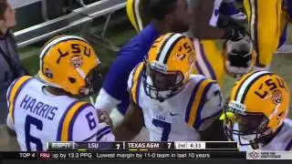 LSU RB Leonard Fournette destroys a Texas A&M defender