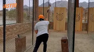 Who Knew You Could Go Axe-Throwing in Hatta Dubai?