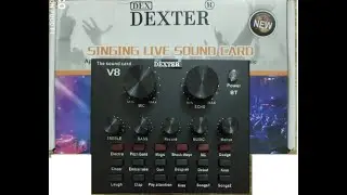 Unboxing V8  External Sound Card , Live mobile chat voice over and background music changer.