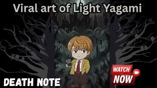 Colouring process of Light Yagami from Death Note anime in chibi style#anime#manga#fanart#viral#art
