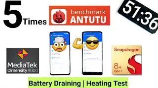 Dimensity 9000 vs Snapdragon 8+Gen1 Antutu 5 times Extreme Stress Test 🔥🔥🔥