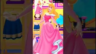 princess Aurora makeover by my Talking Angela 2 #mytalkingangela2 #princess #aurora #shorts