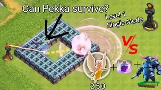 Pekka+250 Healer+Rage Vs Singel Inferno Tower || In Clash Of Clans !