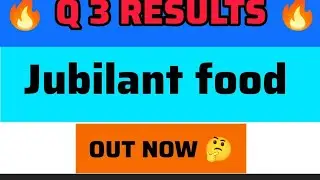 Jubilant food q3 results| jublient food share knews |jublient food results today @TreadsavvyU#bse