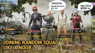 Joinging Random Squad like a NOOB | UZAN YT | Pubg mobile