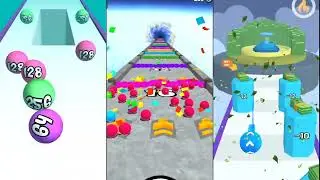 Ball Run 2048 vs BUMP POP vs Rolling Going Balls Gameplay walktrough android iOS