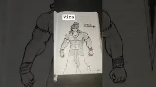 VIRA Day. 1 of making my own manga main character drawing#anime #manga #trending #india