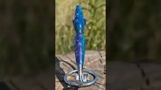 Peacock inlace pen🌟#penmaking #pen  #woodwork #woodworking #handmade #woodturning #pens