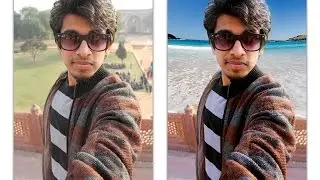 Background Change in Photoshop - Timelapse