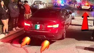 POLICE SHUTDOWN CARMEET!! *HE RAN FROM THE COPS!*
