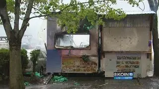 Downtown food carts destroyed by fire, explosion