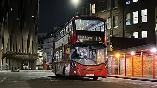 FRV. Go Ahead London Route 115. Aldgate - East Ham, Central Park. Gemini 3 B5LH WHV68 (BF65 WJV)