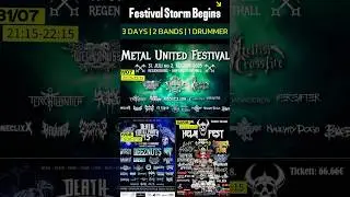 3 Days. 2 Bands. 1 Drummer &ndash; The Metal Tour Begins 🥁