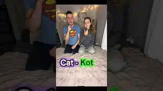 Testing my English girlfriend with Polish language 😁❤️ #couple #learning #dc #foryou